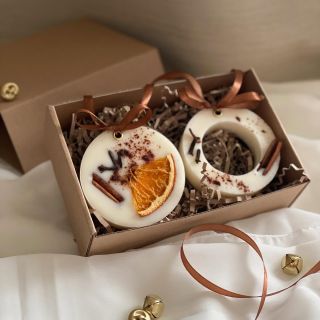 Vánoční závěsné vosky ✨ S ovocnou vůní pomeranče a vánočního koření 🍊🪄 Vytvořené speciálně k ozdobení Vašeho stromečku a...