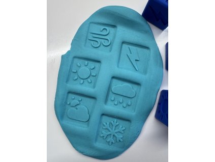 Obtiskávací kostka- Počasí