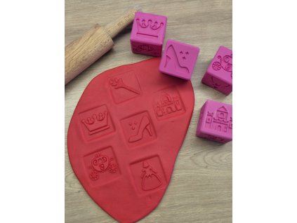 Obtiskávací kostka- Princezny