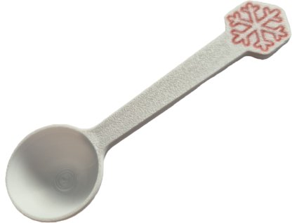 Naběračka s vločkou- bílá