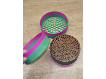 Sada sít- zelenoružovohnědá