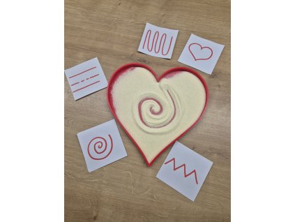 Vysypávací tác- velké srdce