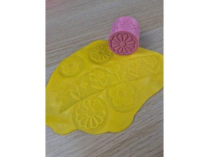 Mini obtiskávací váleček- Květiny