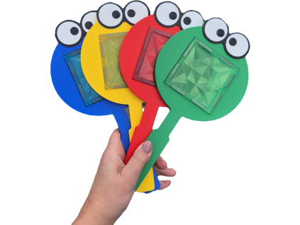 Lupa k magnetické stavebnici
