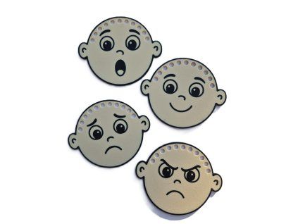 Obličeje na provlékání vlasků