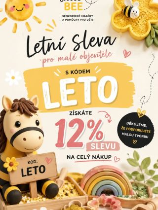 ☀️🐝 LÉTO SE POMALU LOUČÍ… ALE SLEVA JEŠTĚ NE! 💛 Prázdniny se pomalu chýlí ke konci a než léto úplně zamává na rozloučenou,...