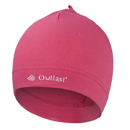 Čepice smyk natahovací Outlast ® - sytě růžová