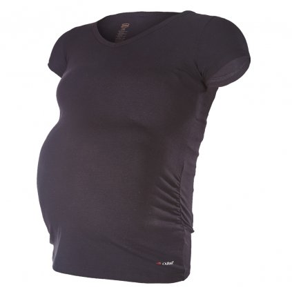 Tričko těhotenské KR tenké Outlast® - černá