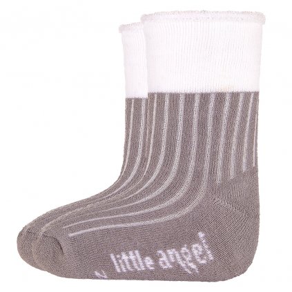 Ponožky froté Outlast® - tm.šedá/bílá