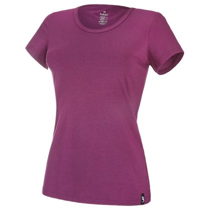 Tričko dámské KR tenké výstřih U Outlast® - švestková