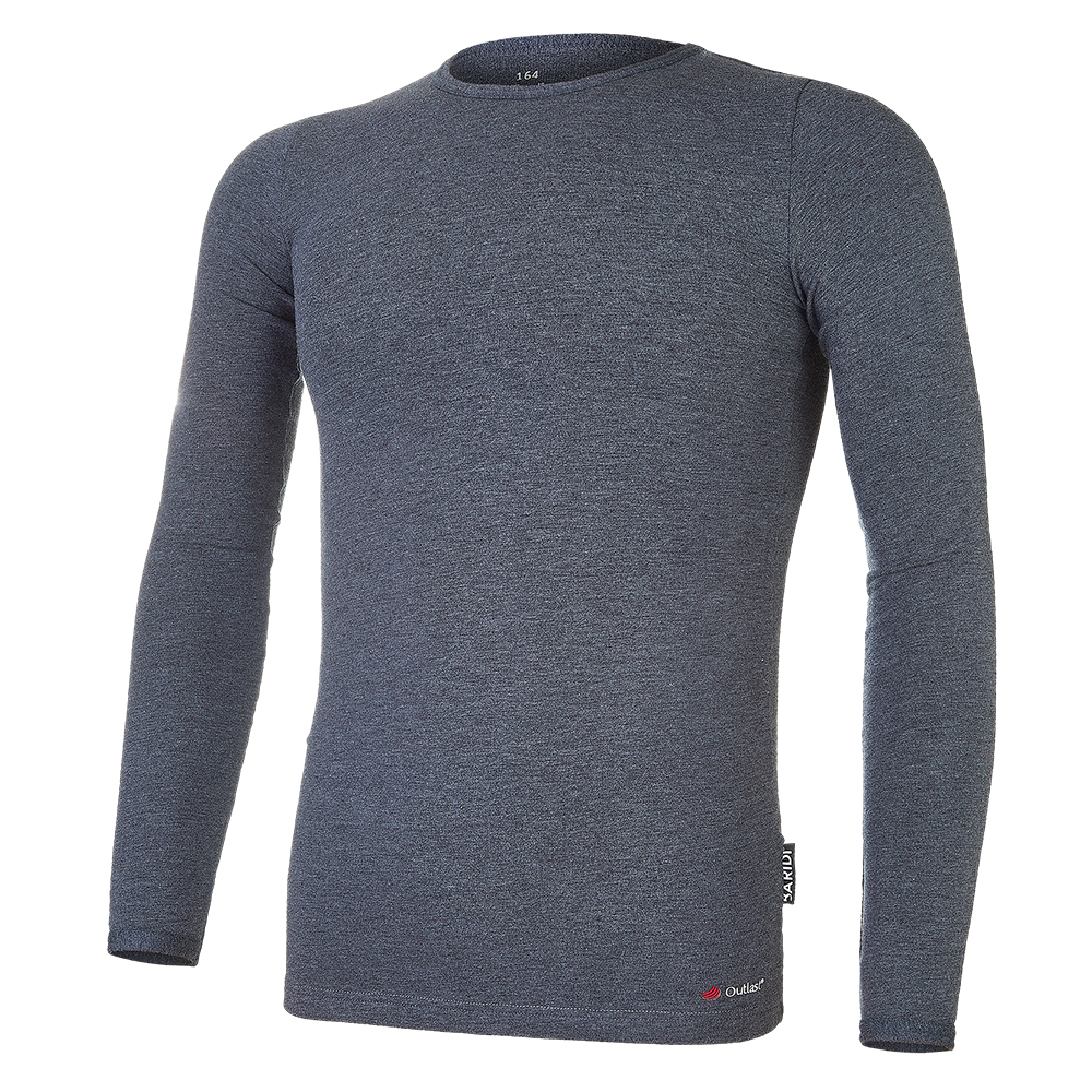 BARIDI wear Tričko smyk DR Outlast® - tm.šedý melír Velikost oblečení: 134