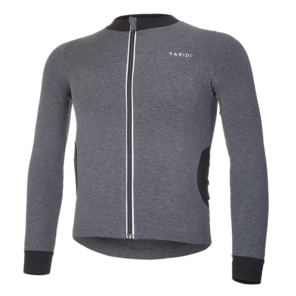 BARIDI wear Mikina REFLEX smyk rozepínací Outlast® - tm.šedý melír Velikost oblečení: 164