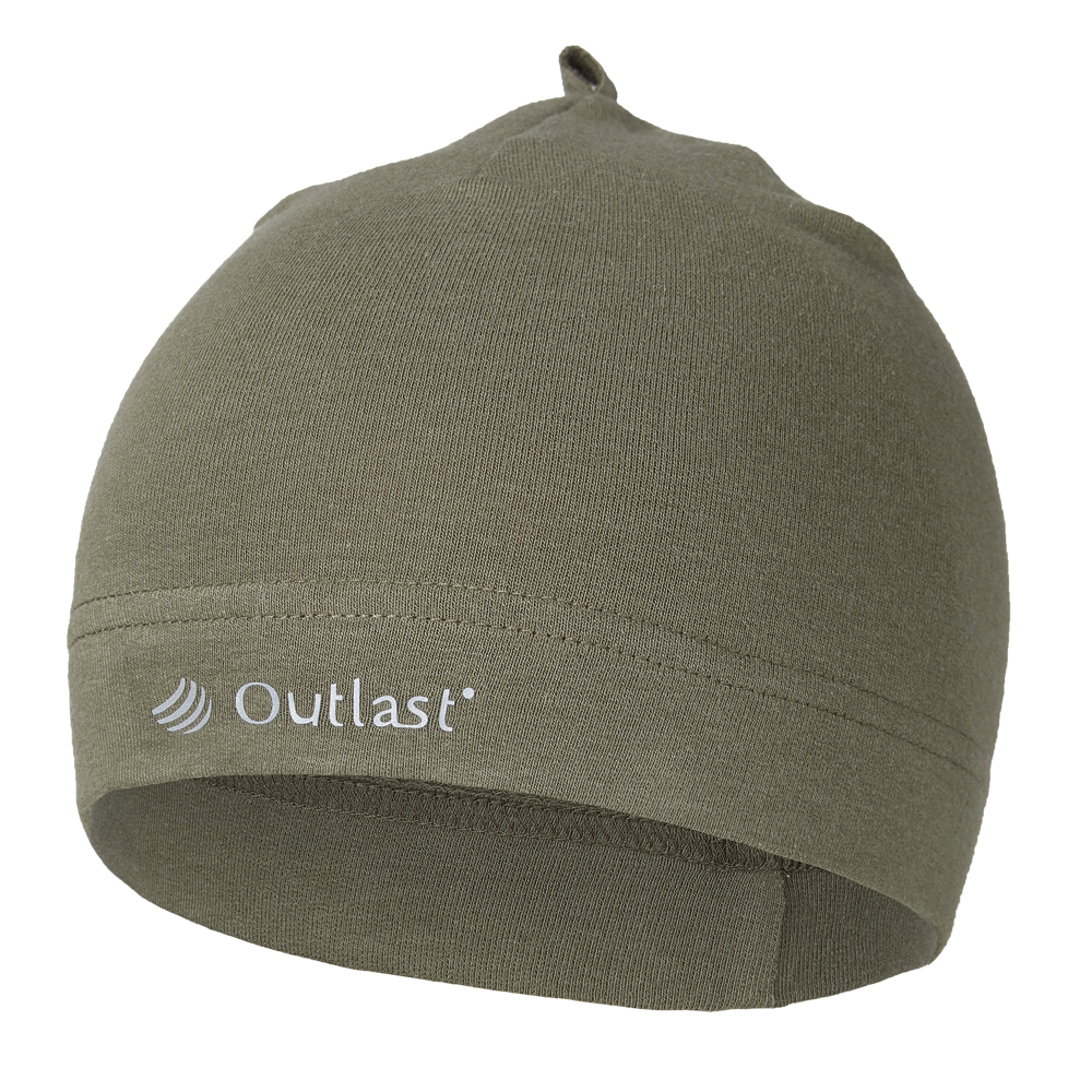 Little Angel Čepice smyk natahovací Outlast ® - khaki army Velikost čepic: 1 | 36-38 cm