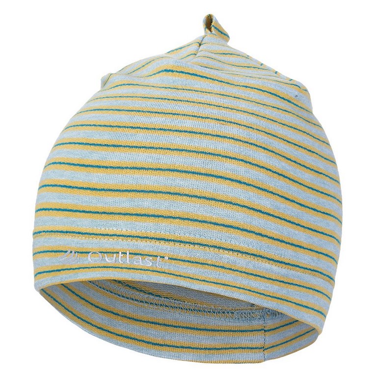 Little Angel Čepice smyk natahovací PRUH Outlast ® - pruh lišejníkoliva Velikost čepic: 1 | 36-38 cm