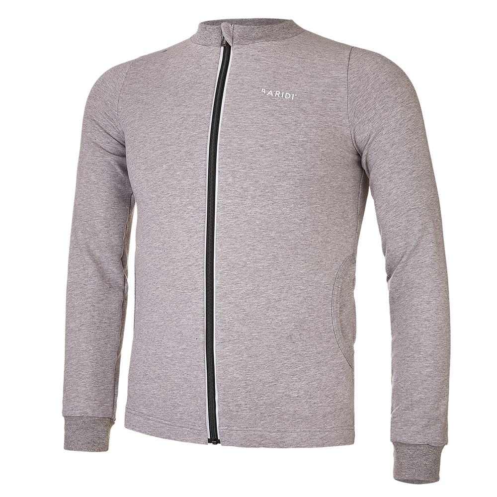 BARIDI wear Mikina REFLEX smyk rozepínací Outlast® - šedý melír Velikost oblečení: 140