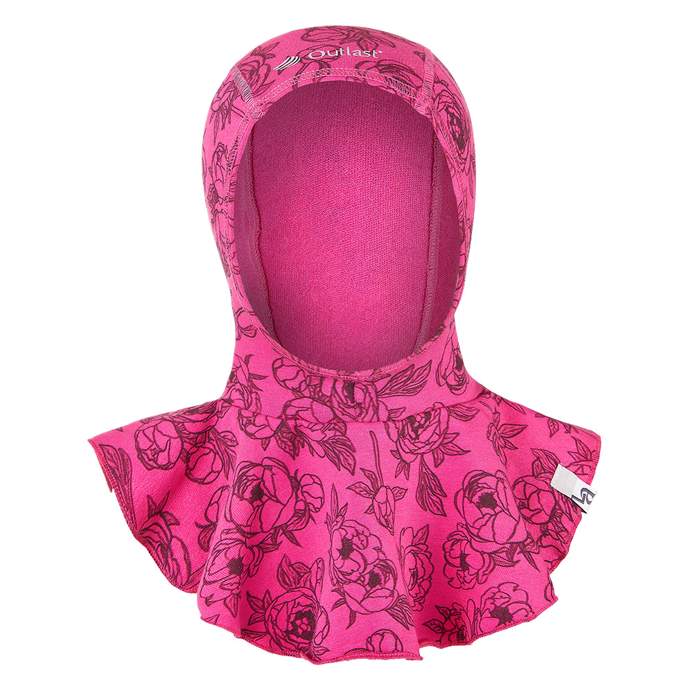 Little Angel Kukla smyk TISK Outlast® - růžová pivoňky Velikost čepic: 3 | 42-44 cm