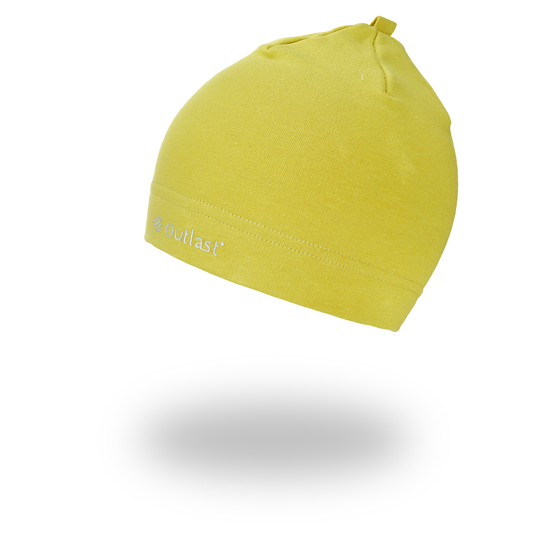 Little Angel Čepice smyk natahovací Outlast ® - žlutozelená Velikost čepic: 2 | 39-41 cm