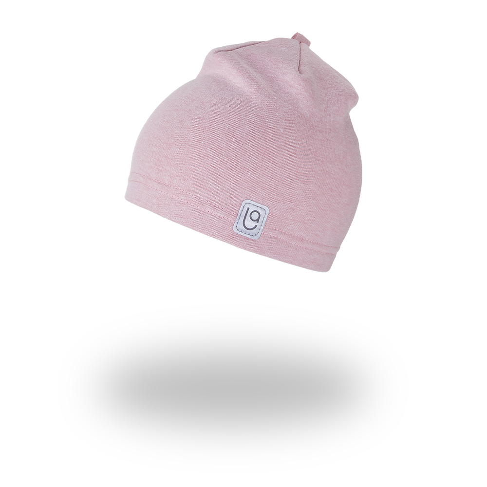 Little Angel Čepice hřejivá - sv.růžový melír Velikost čepic: 3 | 42-44 cm