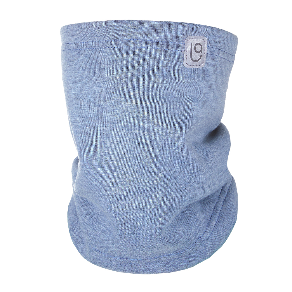 Little Angel Nákrčník hřejivý - modrý melír Velikost ostatní: UNI