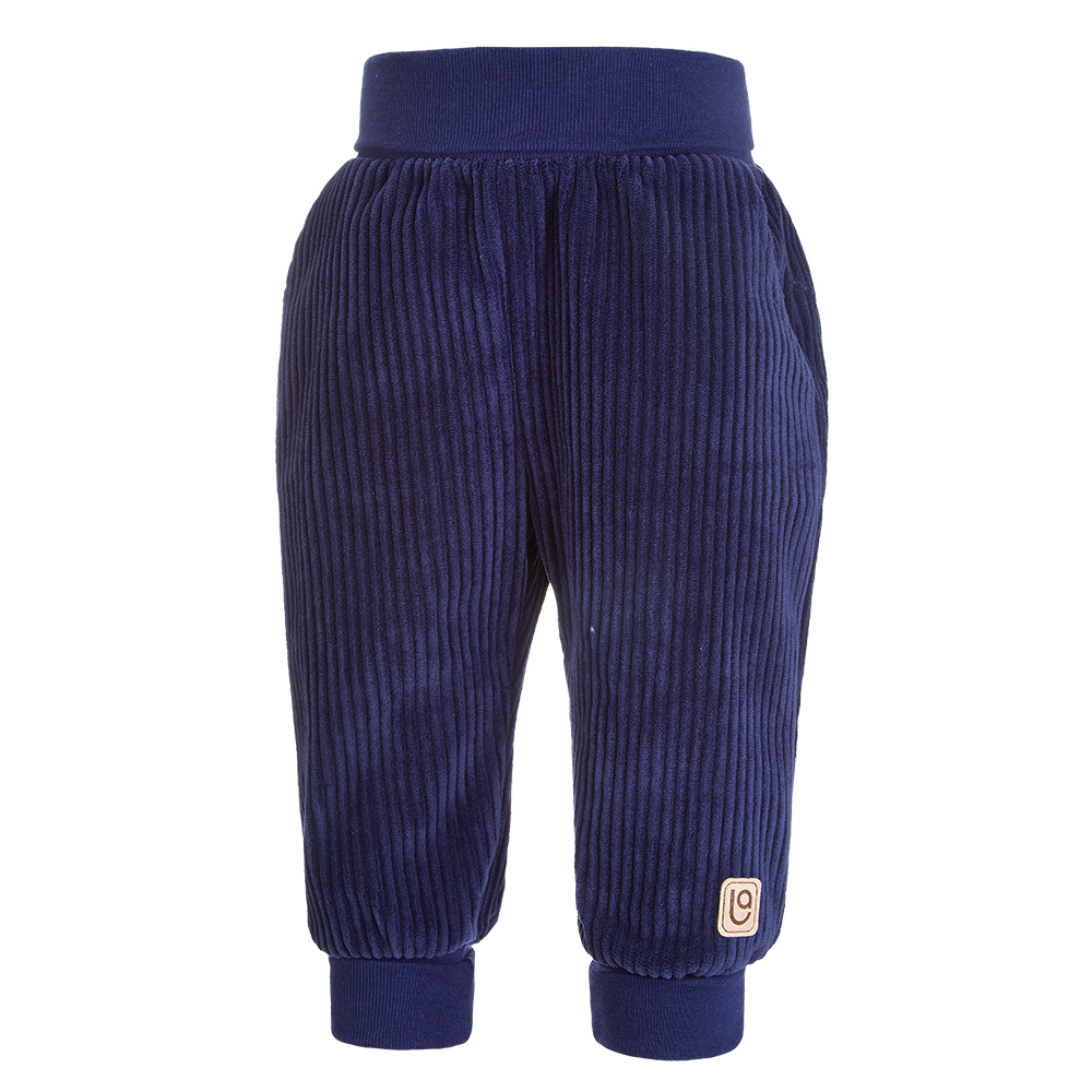 Little Angel Kalhoty manšestr lem - tm.modrá Velikost oblečení: 80