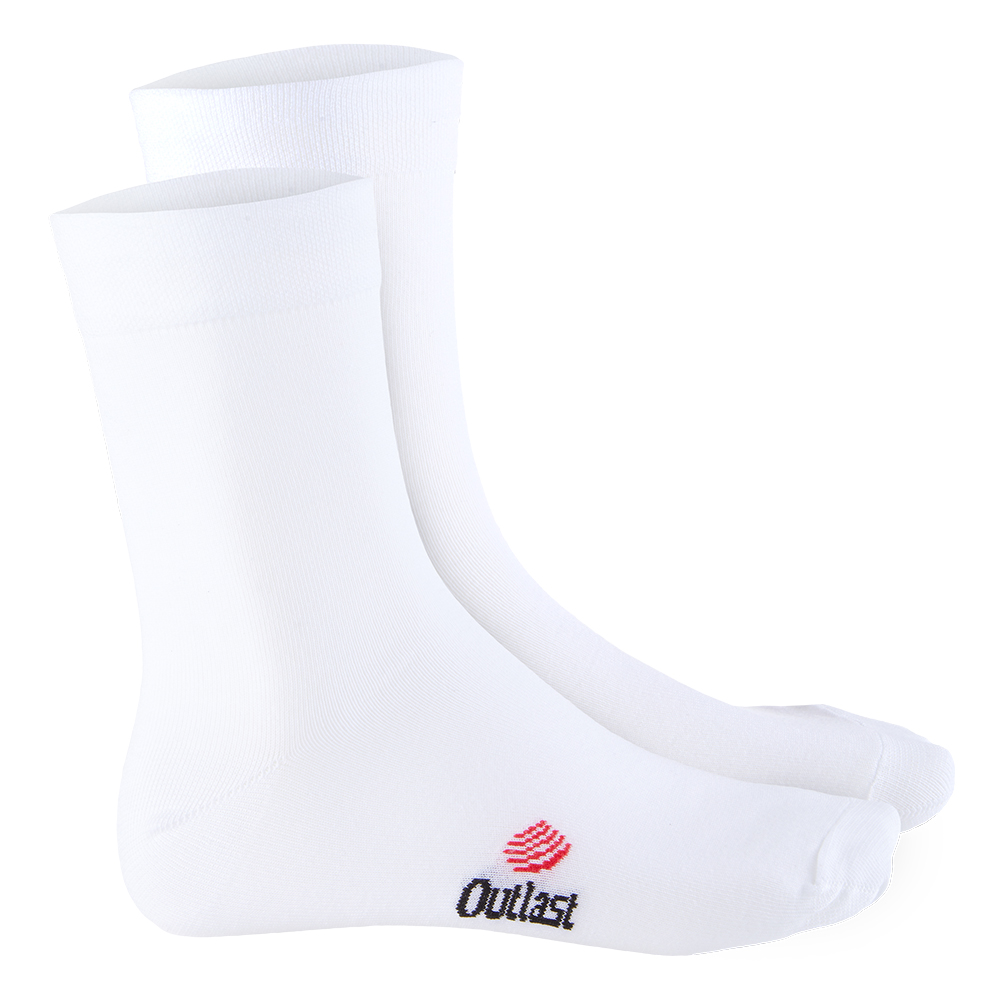 Levně BARIDI wear Ponožky Outlast® - bílá Velikost ponožek: 35-38