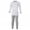 Pyžamo DR Outlast® - pruh bílošedý melír/šedý melír