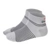 Ponožky nízké Outlast® - tm.šedá/pruh černý