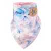 Šátek na krk podšitý Outlast® - starorůžová modré kytky/růžová baby