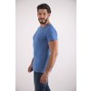 Tričko pánské KR tenké výstřih U Outlast® - modrý melír