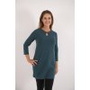 Šaty smyk 3/4 rukáv Outlast® - tm.smaragd