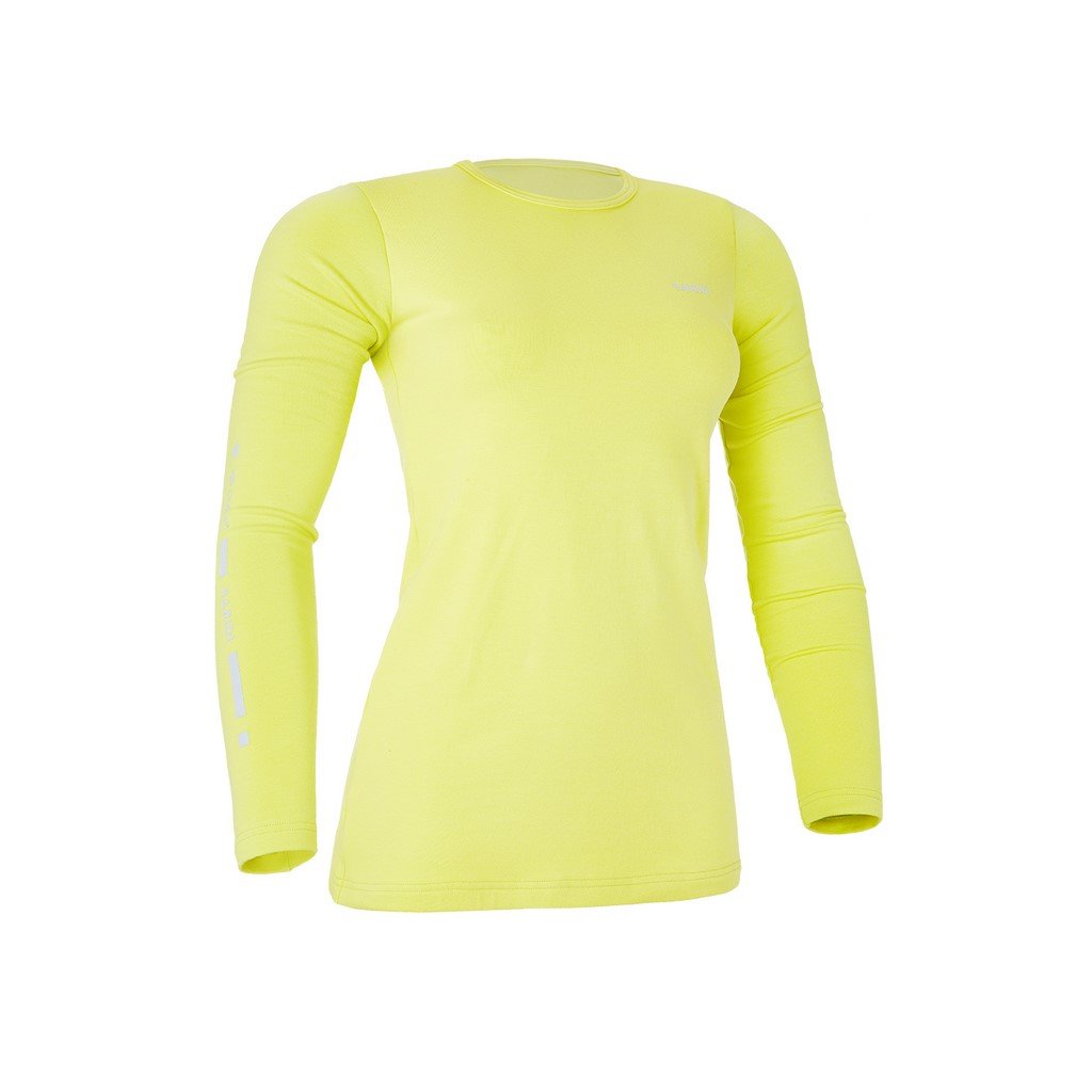 Damen T-Shirt langer Ärmel REFLEX Outlast® - zitronefarbig
