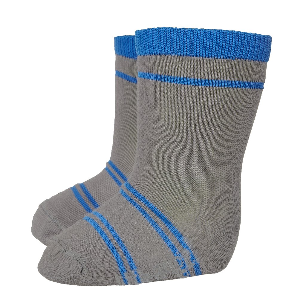 Socken STYL ANGEL - Outlast® - dunkelgrau/blau (Größe 15-19 | 10-13 cm)