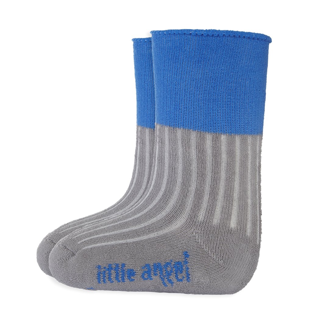 Socken Frottee Outlast® - dunkelgrau/blau (Größe 10-14 | 7-9 cm)