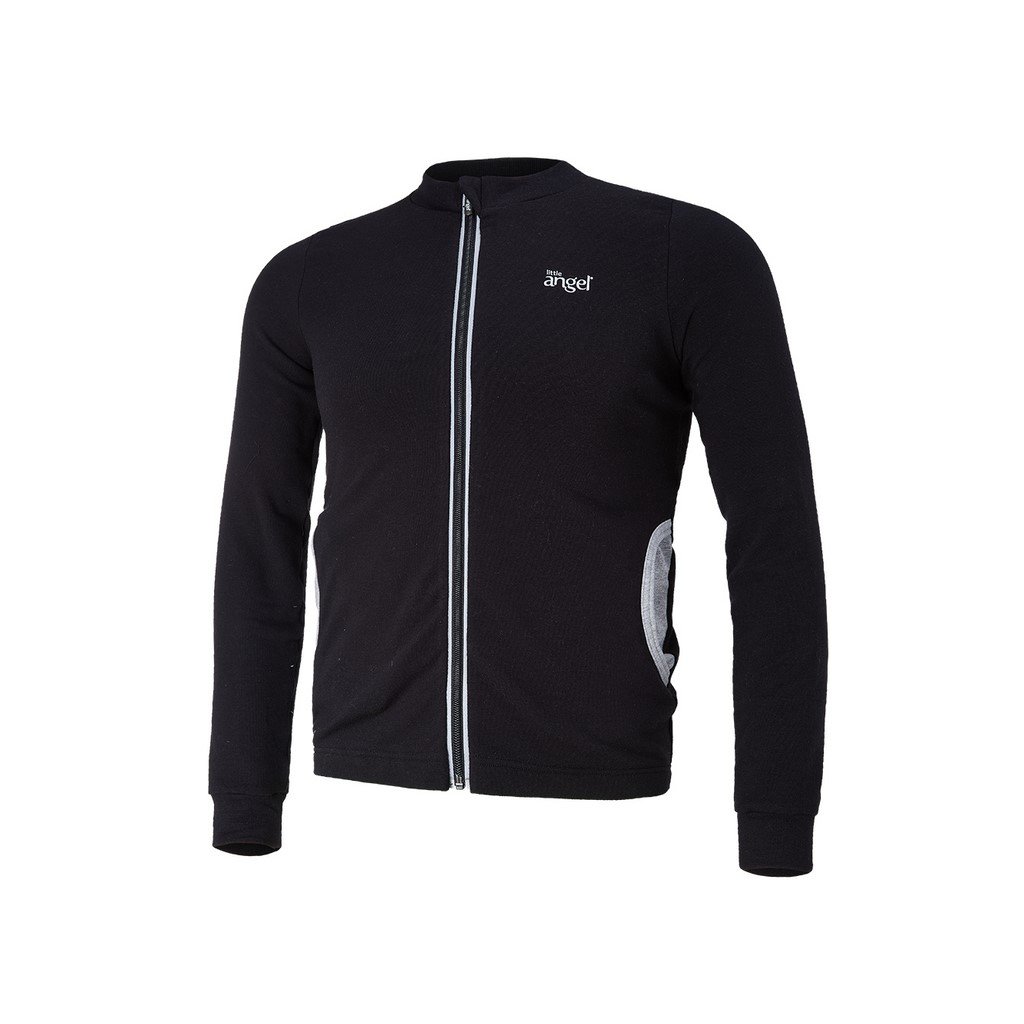 Sweatshirt REFLEX aufknöpfbar Outlast® - schwarz