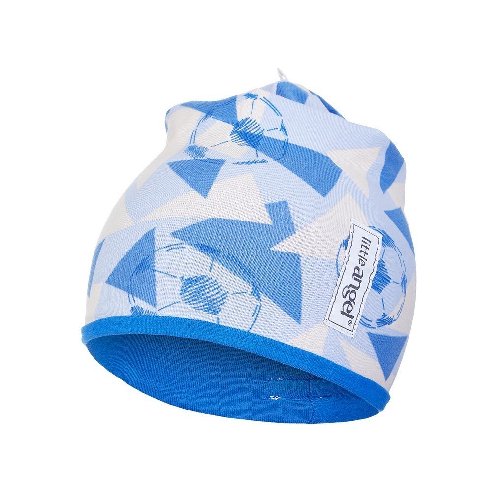 Mütze gefüttert Outlast® - graublau Ball/royalblau (Größe 1 | 36-38 cm)