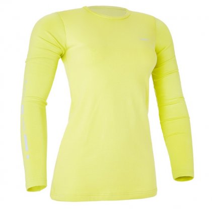 Damen T-Shirt langer Ärmel REFLEX Outlast® - zitronefarbig