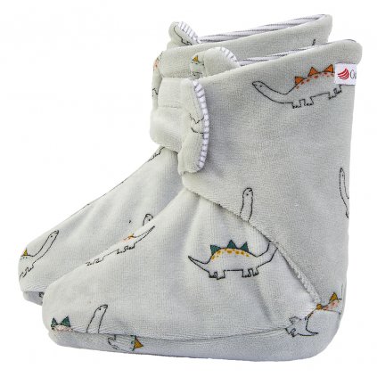 Boots Klettverschluss NICKI Outlast® - grau-Dinos