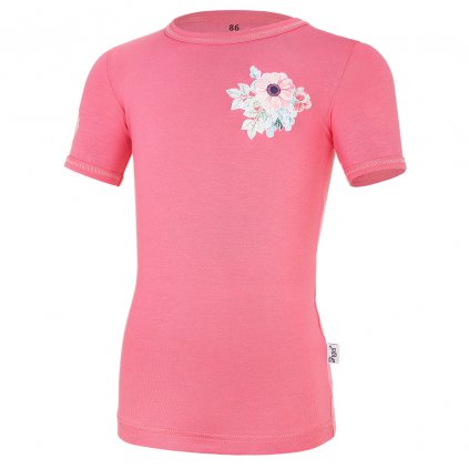 T-Shirt dünn kurzer Ärmel Motiv Outlast® - rosa