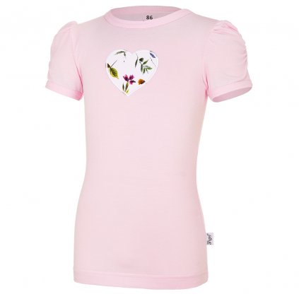 Mädchen T-Shirt dünn kurzer Ärmel Outlast® - babyrosa