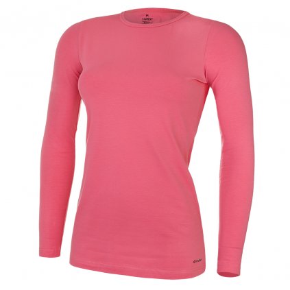 Damen T-Shirt langer Ärmel dünn Outlast® - rosa