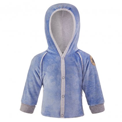 Baby Kapuzenjacke NICKI Outlast® - hellblau-Schäfchen