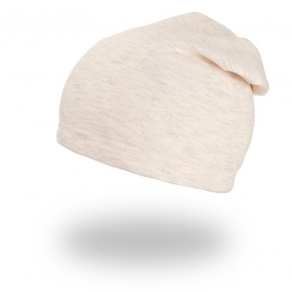 Slouch Beanie warm - beige meliert