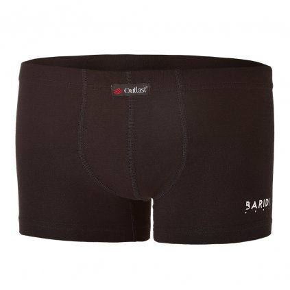 Boxershorts dünn Flachnaht Outlast® - schwarz