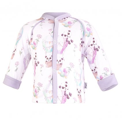 Babyjacke gefüttert Outlast® - Panda/hellviolett