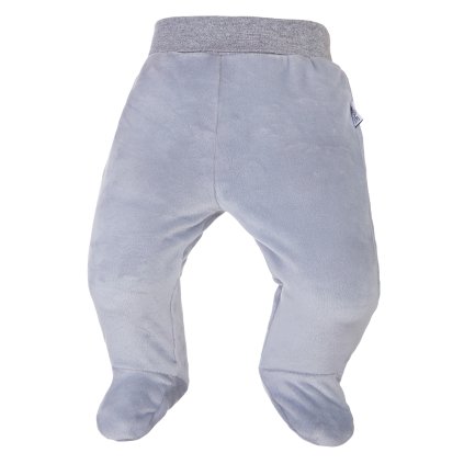 Baby Hose mit Fuß NICKI - Grau