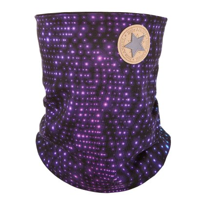 Kinderloop gefüttert Outlast® - Neon Tupfen/Schwarz