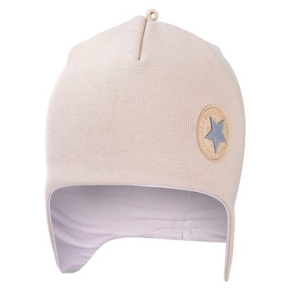Kindermütze Beanie mit Ohrenschutz gefüttert Outlast® - Beige/Pearl
