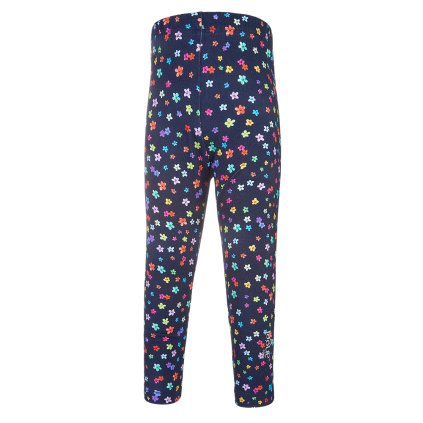 Leggings - Dunkelblau Blümchen