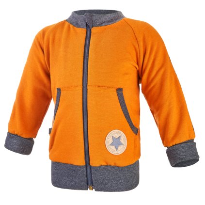 Kinder Zip Up  Sweatjacke Outlast® - Honigfarbe