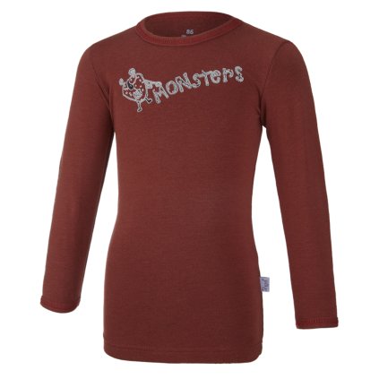T-Shirt REFLEX Motiv Langarm Oultlast® - Kastanienbraun